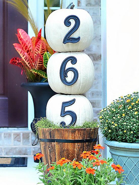 Better Homes and Gardens Fall House Numbers