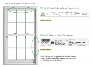 Locate Your Order Number for Warranty Request