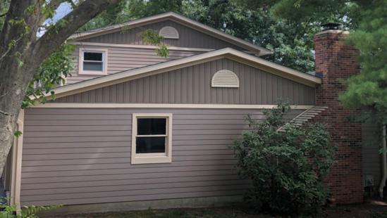 EverPlank Ohio Case Study Chimney End View After