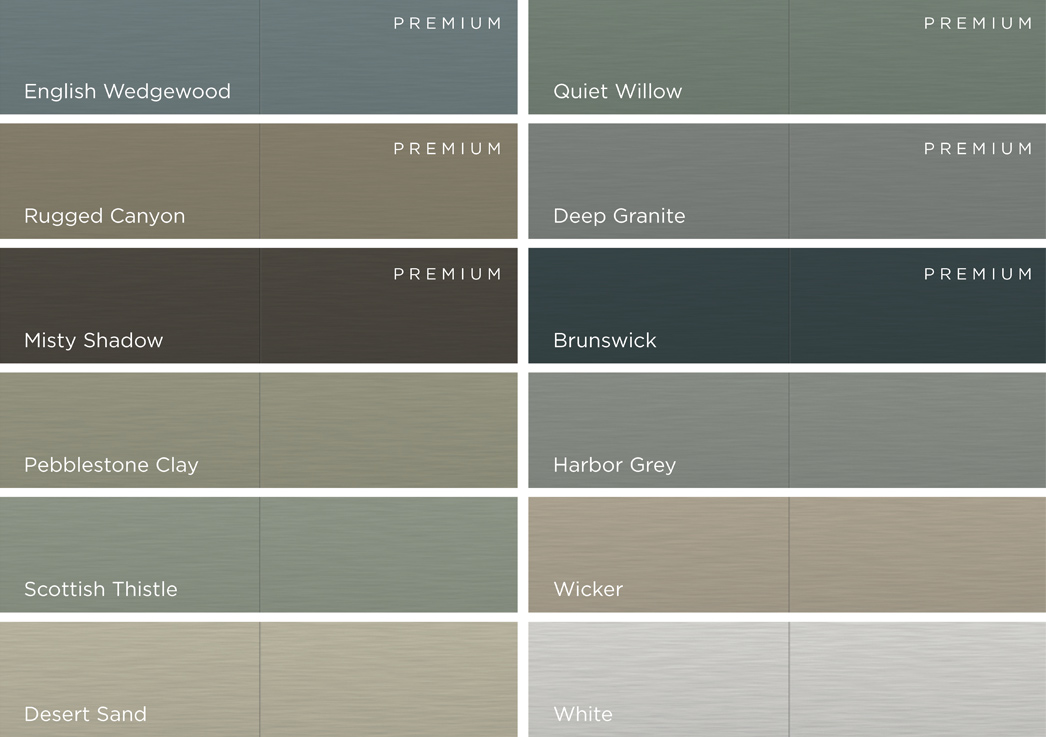 Mastic EverPlank product color offerings
