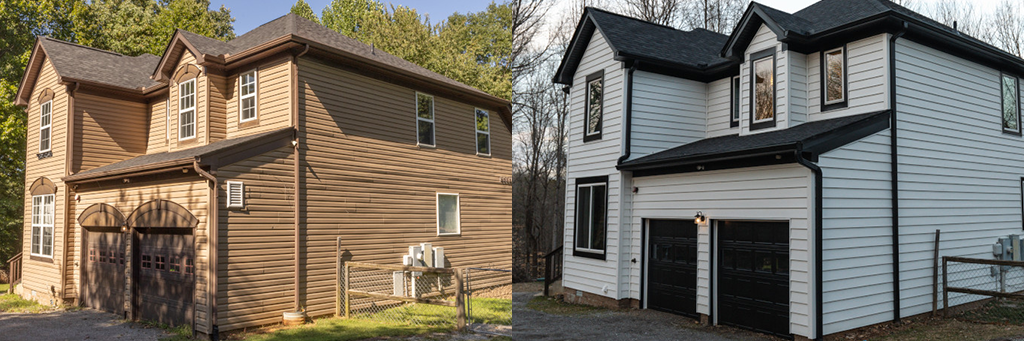 before after siding