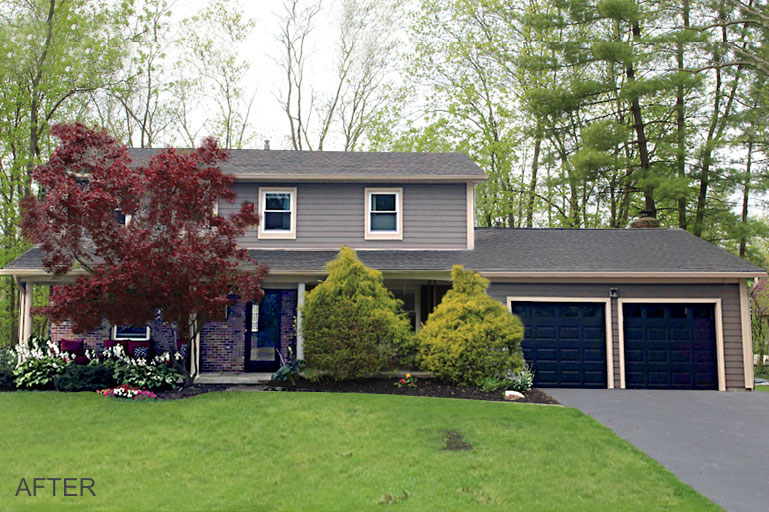 Mastic EverPlank Luxury Vinyl Siding Totally Transforms a 1970s Colonial