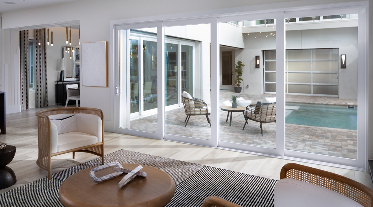 Ply Gem Perspective Mult-Slide Patio Door connects the interior and exterior