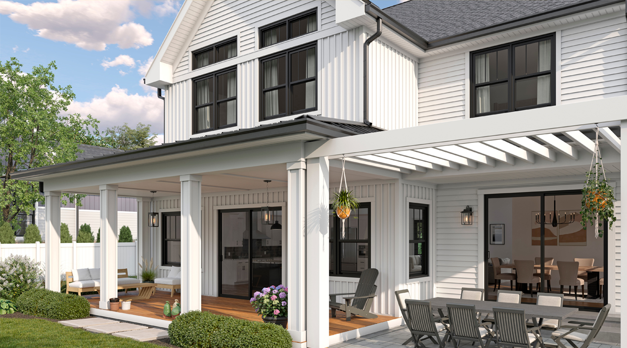 Window Safety Week - New Home 1500 Black windows