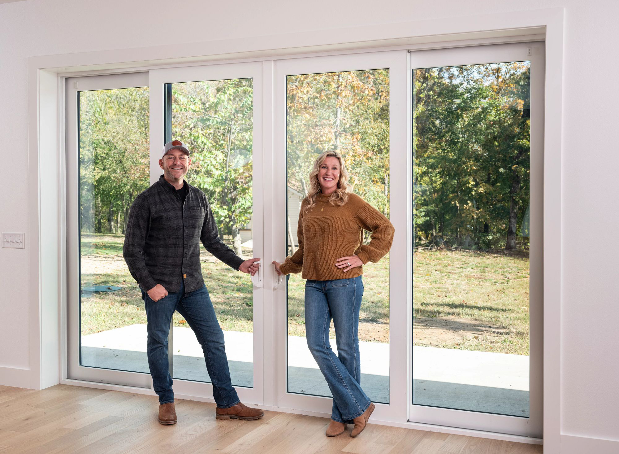 high velocity rated Ply Gem perspective 4 panel bi parting impact doors