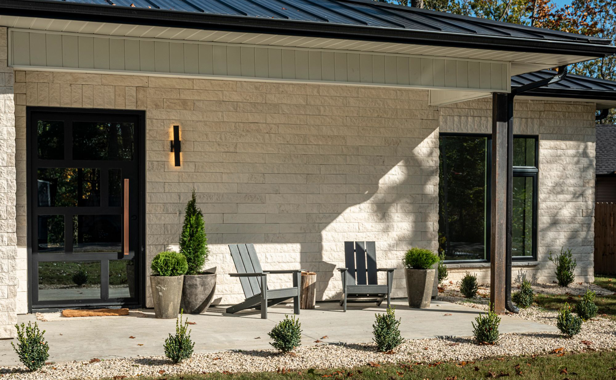 ply gem impact windows and doors and grezzo stone veneer in NW AR