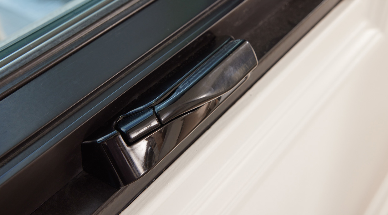 Window and Door Security and Safety Features 1 Ply Gem MIRA Casement nesting handle in black